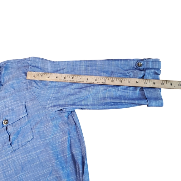 Dotti Lightweight Tunic / Cover-Up. Blue. LG. H100 - Picture 7 of 9